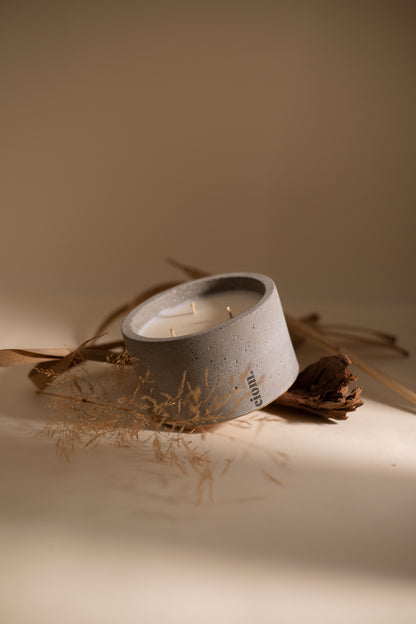 N°11 • Concrete • Soy Candle • Grey • Large •  3 Cotton Wick