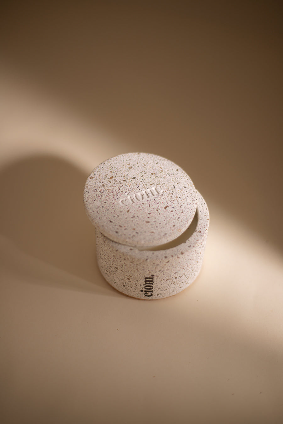 N°18 • Concrete • Soy Candle • Stone • Small • Wooden Wick